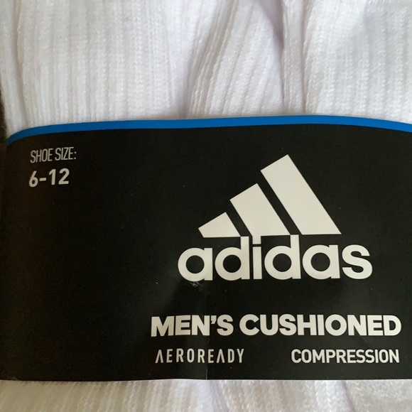 6 pairs socks set Adidas Men’s Cushioned Crew - Picture 8 of 16